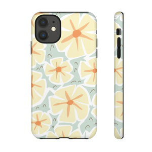 Pastel Yellow Happy Flower iPhone Case (Protective) iPhone 11 Glossy Phone Case