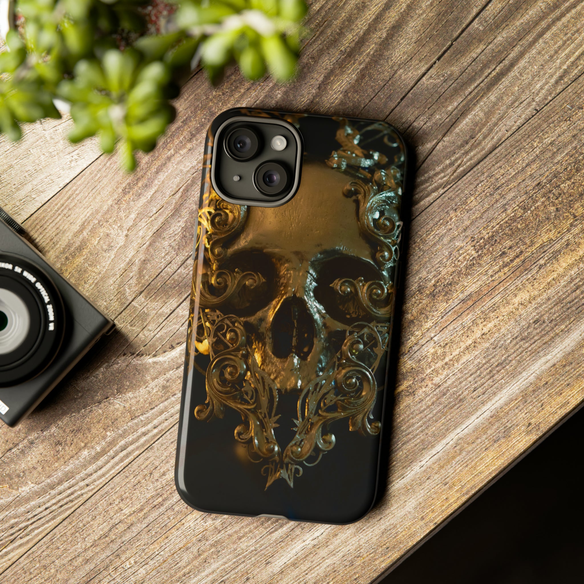 Golden Skull Trooper - Protective Phone Case