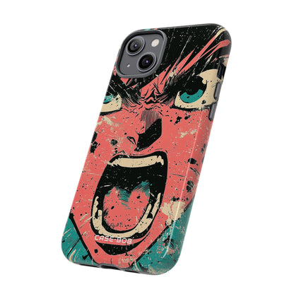 Screaming Face Pink iPhone 14 Plus Case - Tough