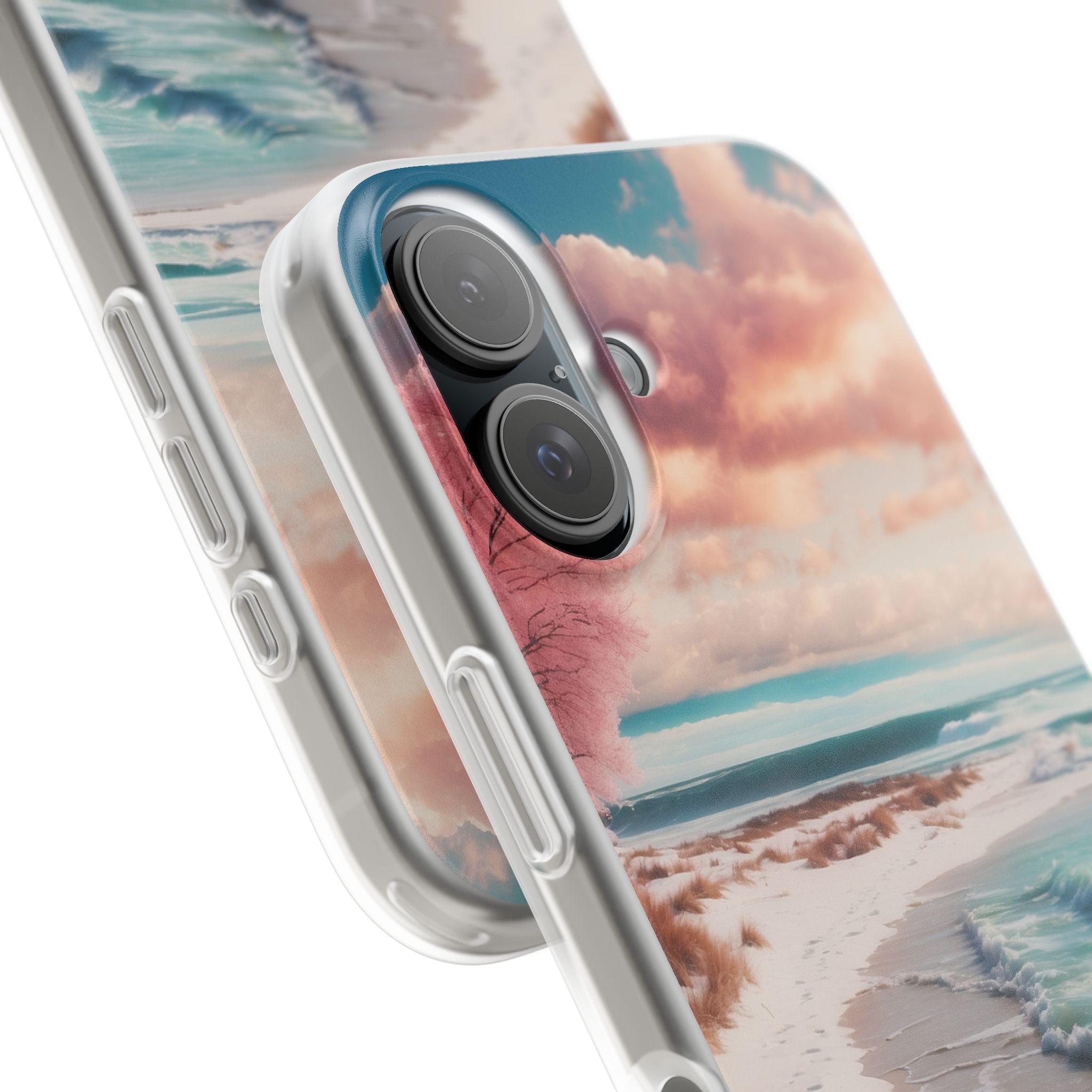 Pink Tree Breeze iPhone 16 Case - Soft