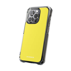 Lemon Yellow | Phone Case for iPhone (Clear Impact Case - Magnetic)