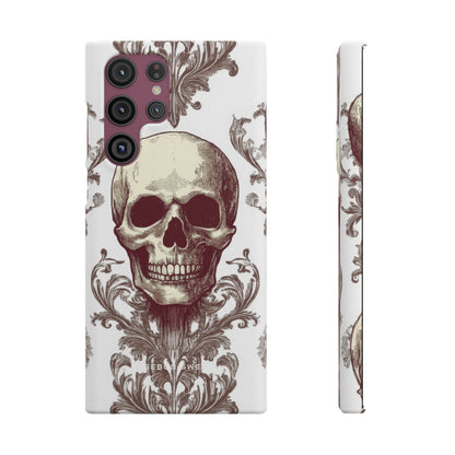 Gothic Skulls and Ornate Foliage Samsung S22 - Slim Phone Case