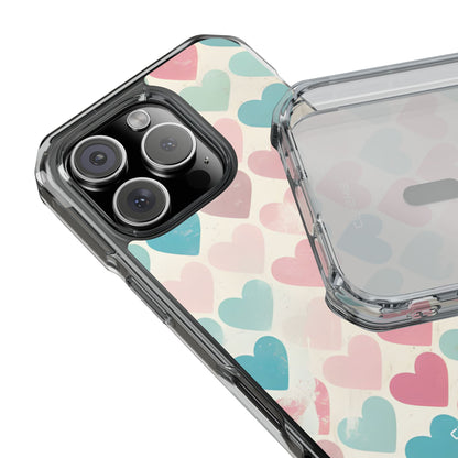 Retro Hearts Symmetry iPhone Case - Impact
