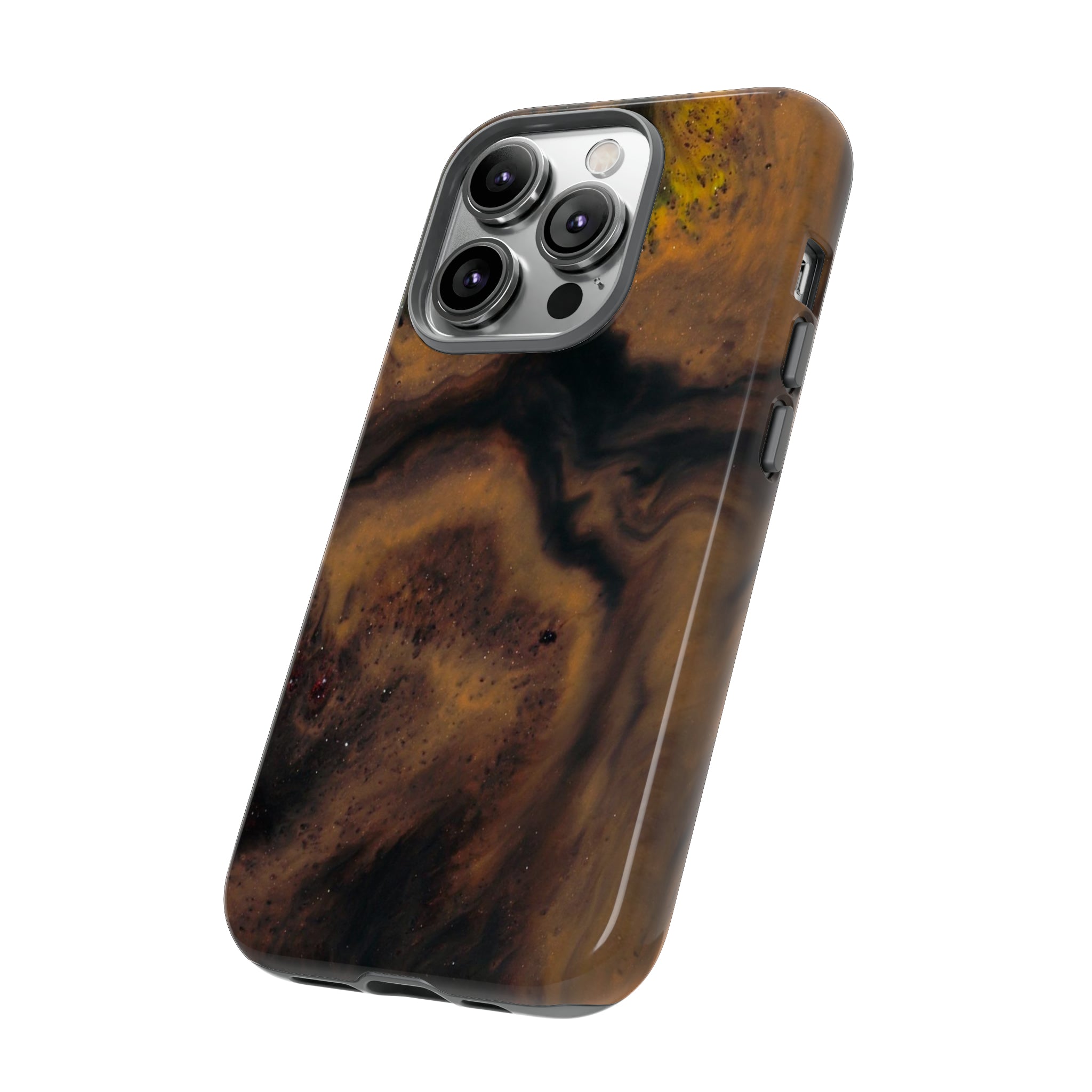 Brown Earth Ink Art - Protective Phone Case