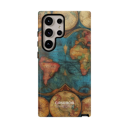 Vintage World Map Samsung S24 - Tough