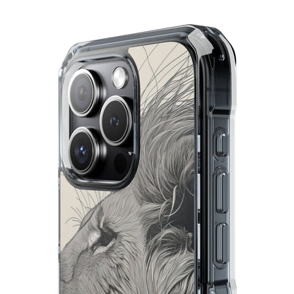 Majestic Lion Profile iPhone 15 - Impact Clear+