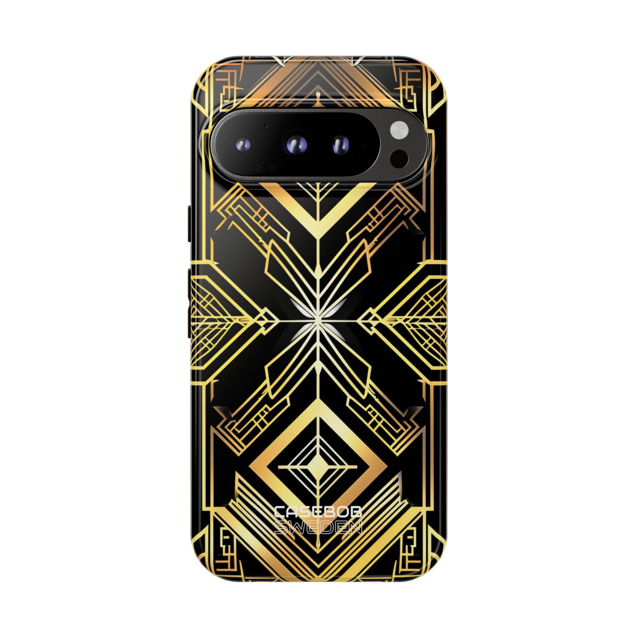 Golden Geometric Symphony Google Pixel 9 - Tough