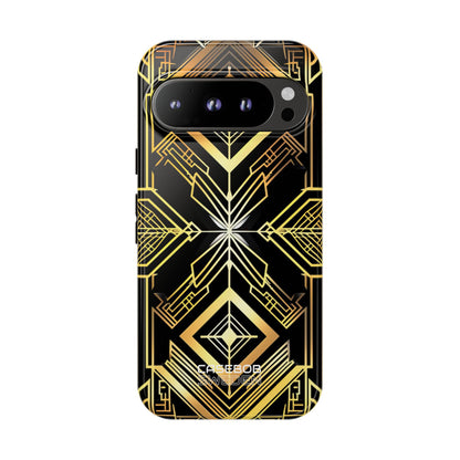 Golden Geometric Symphony Google Pixel 9 - Tough
