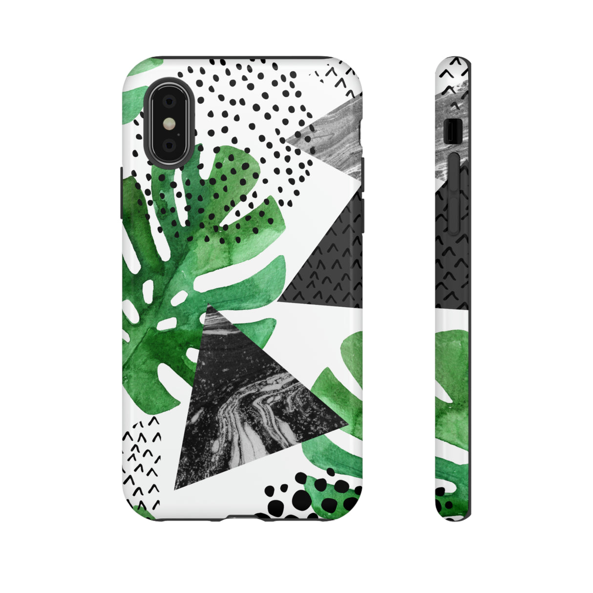 Grunge Green Tropical - Protective Phone Case