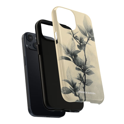 Beige Branch Art - Tough + MagSafe® iPhone 14 Phone Case