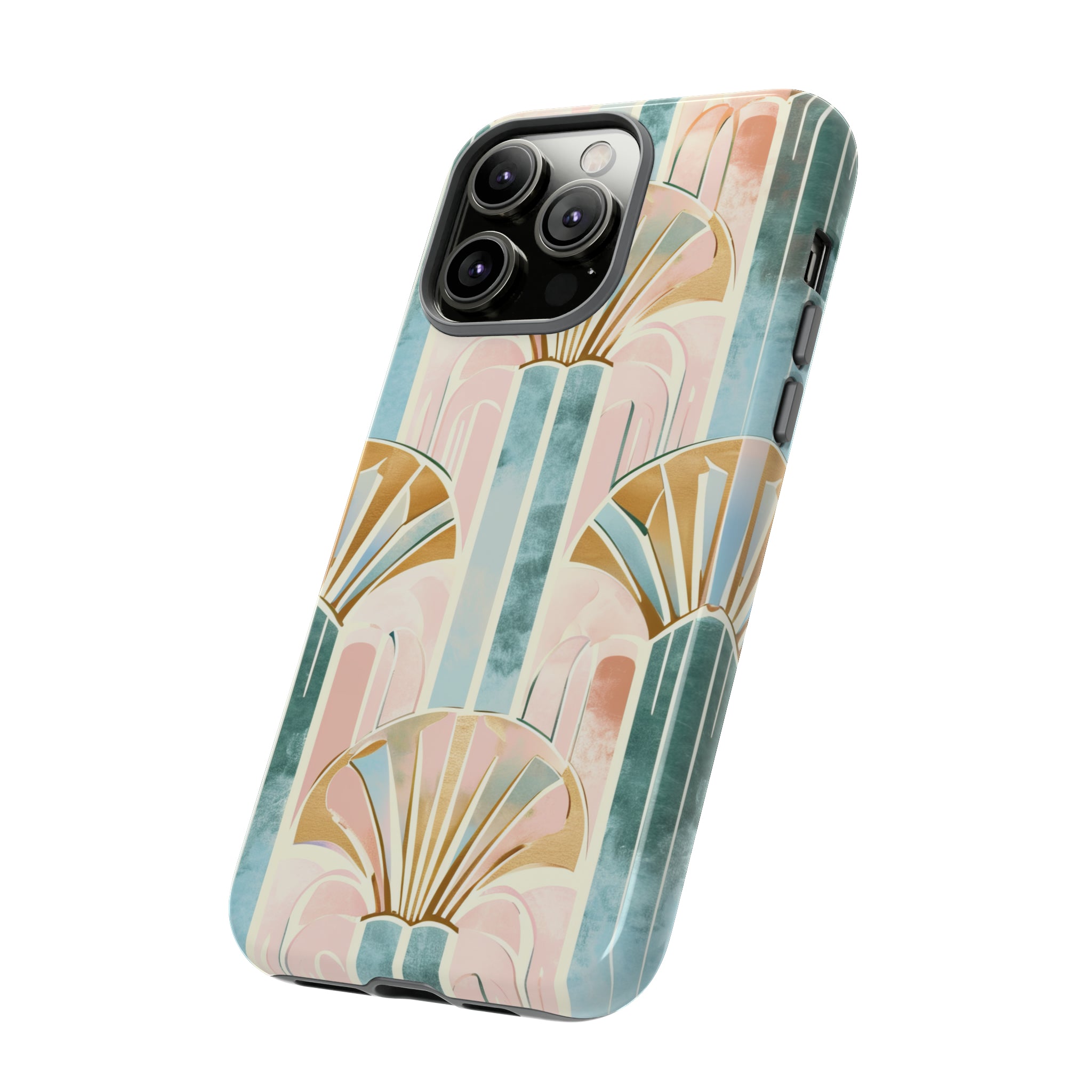 Art Deco Pastel Geometry - Protective Phone Case