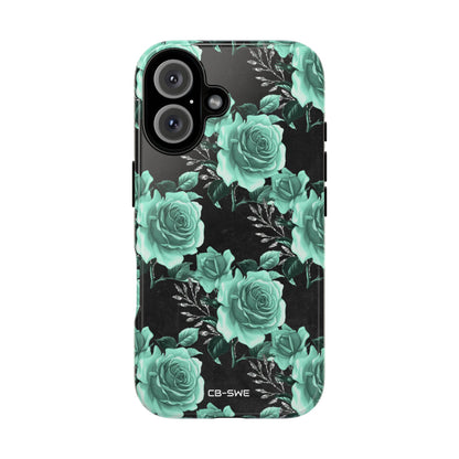 Turquoise Rose Symphony - iPhone Case