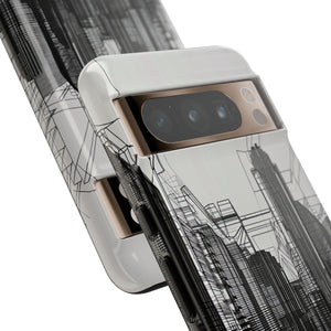 Urban Wireframe | Protective Phone Case for Google Pixel