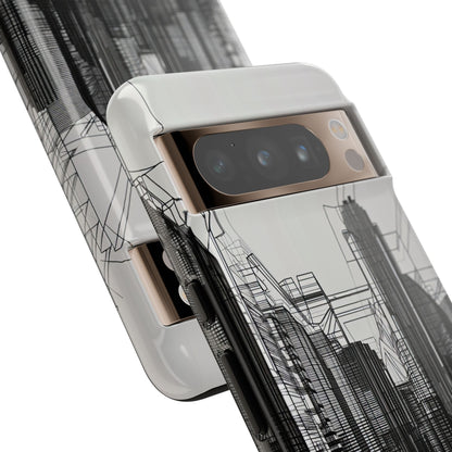 Urban Wireframe - Phone Case for Google Pixel