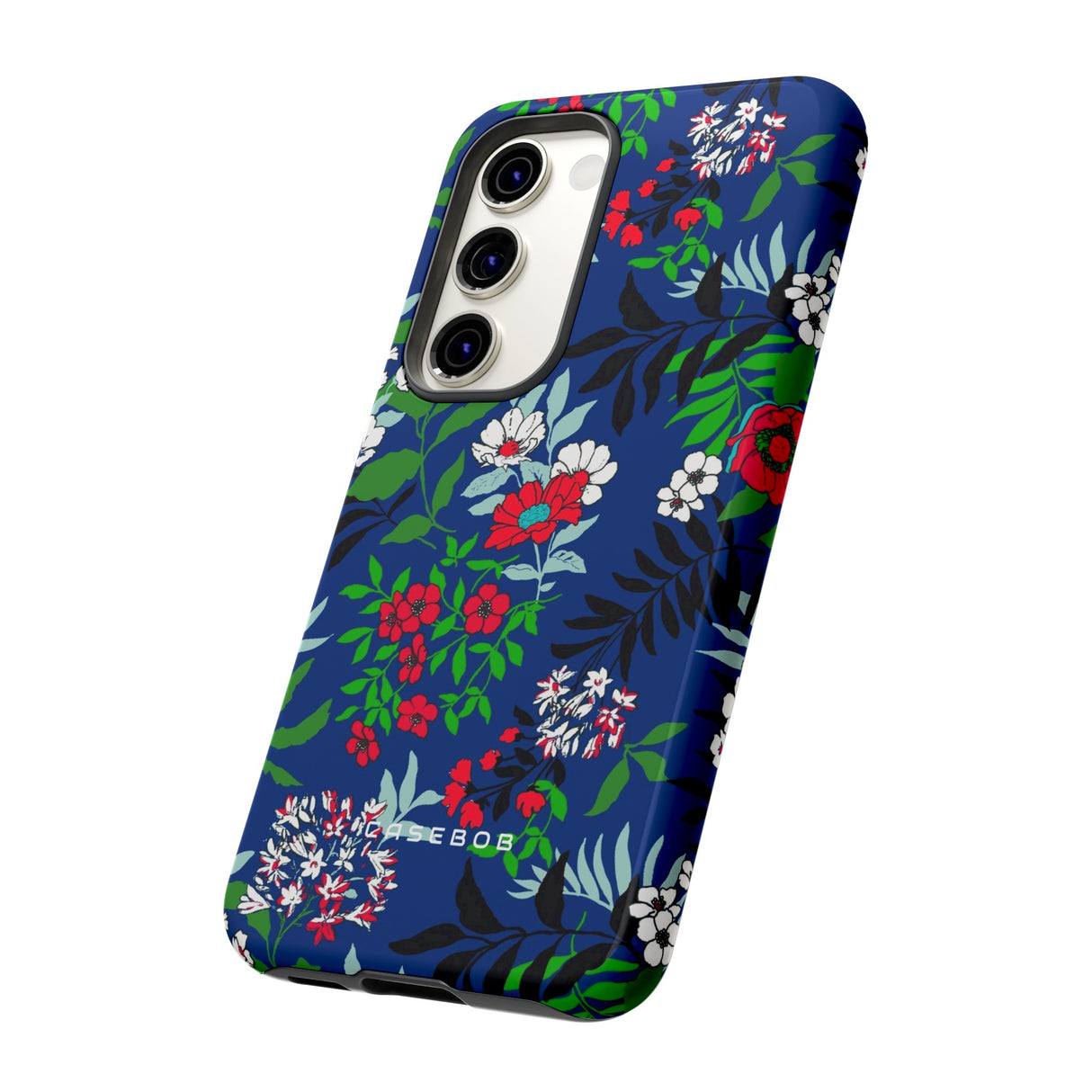 Blue Art Flowerfield - Protective Phone Case