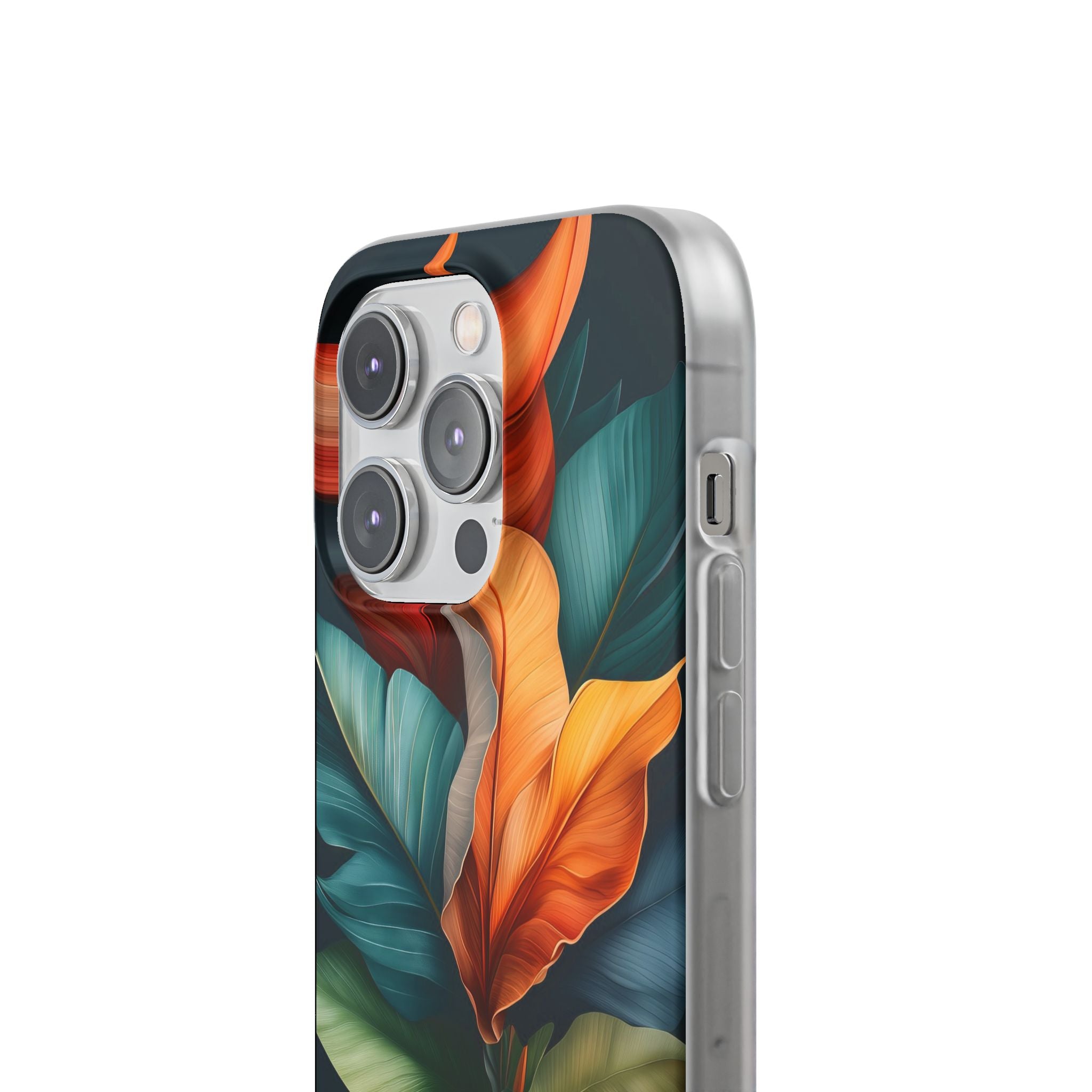 Tropical Leafburst iPhone 14 Pro Case - Soft