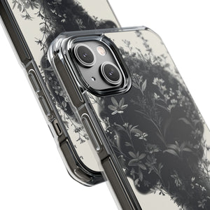 Botanical Silhouette Essence – Handyhülle für iPhone (Clear Impact – Magnetisch)