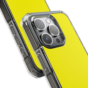 Lemon Yellow | Phone Case for iPhone (Clear Impact Case - Magnetic)