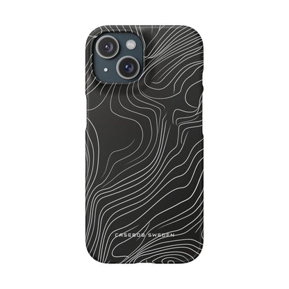 Contour Waveform Flow iPhone 15 - Slim Phone Case