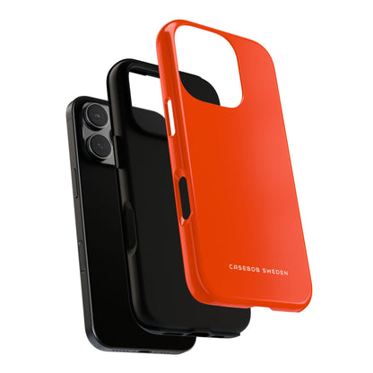 Orange Red iPhone 16 - Tough Phone Case