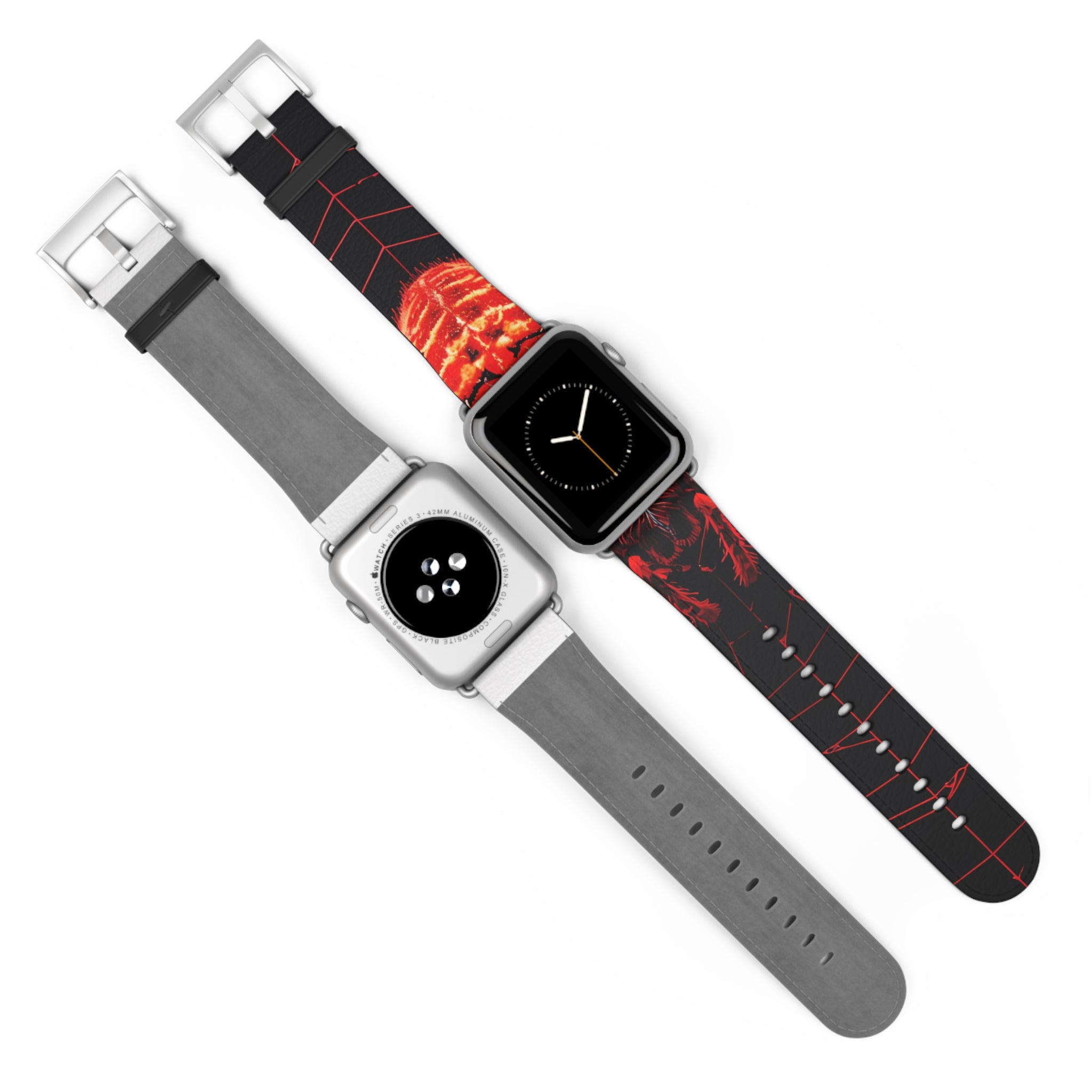 Crimson Spiderweb - Watch Band