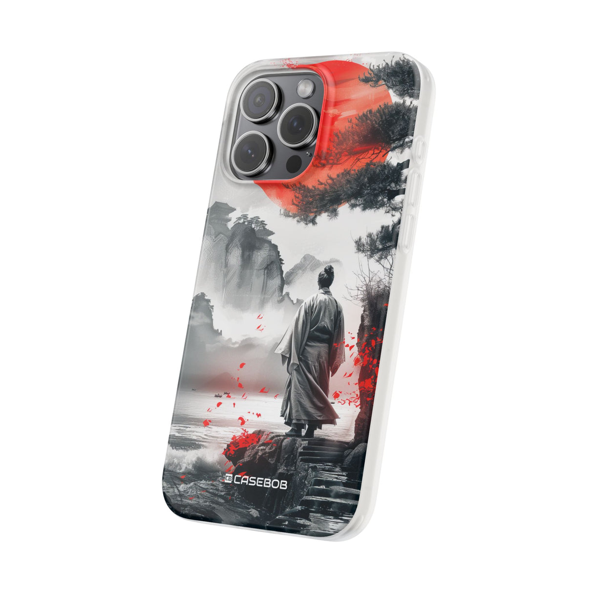 Serene Samurai Sunrise | Flexible Phone Case for iPhone