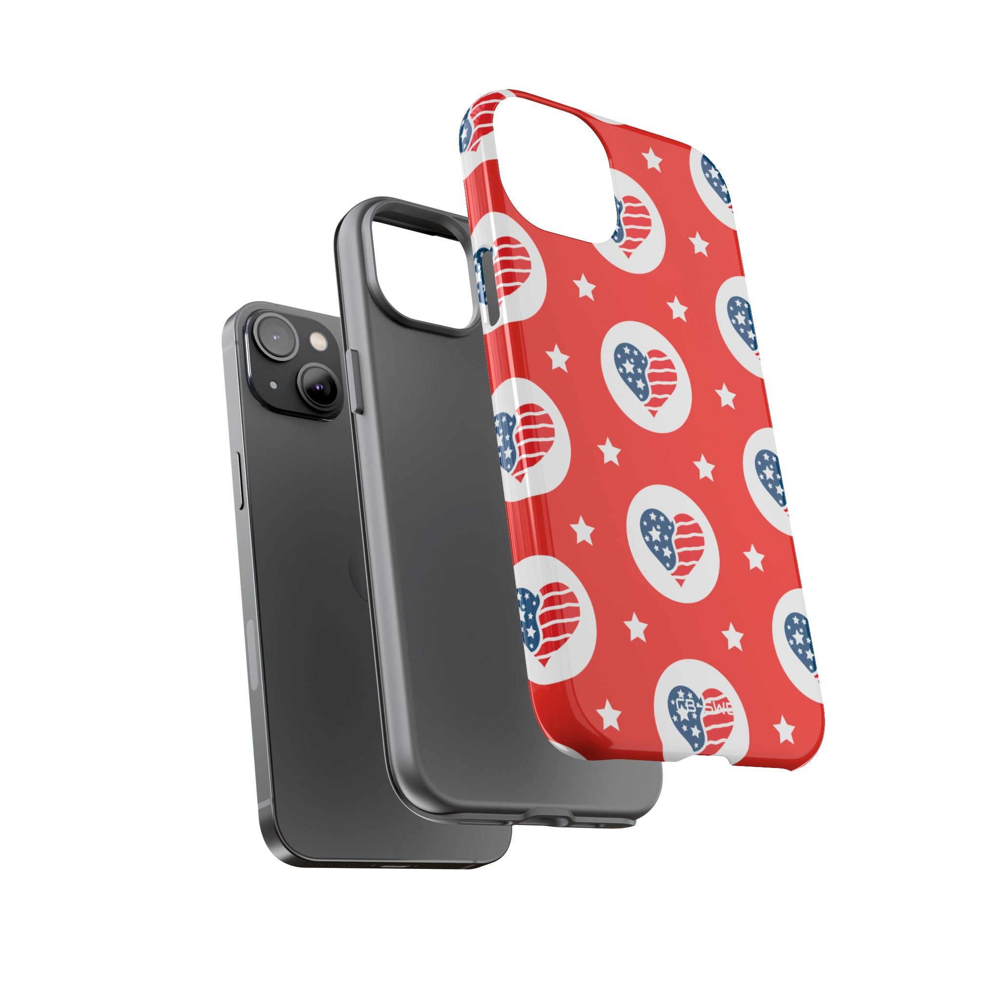 Hearts Celebrate Freedom - iPhone Case