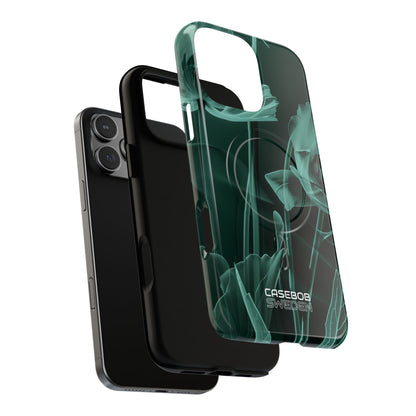 Teal Bloom Radiance iPhone 16 - Tough+