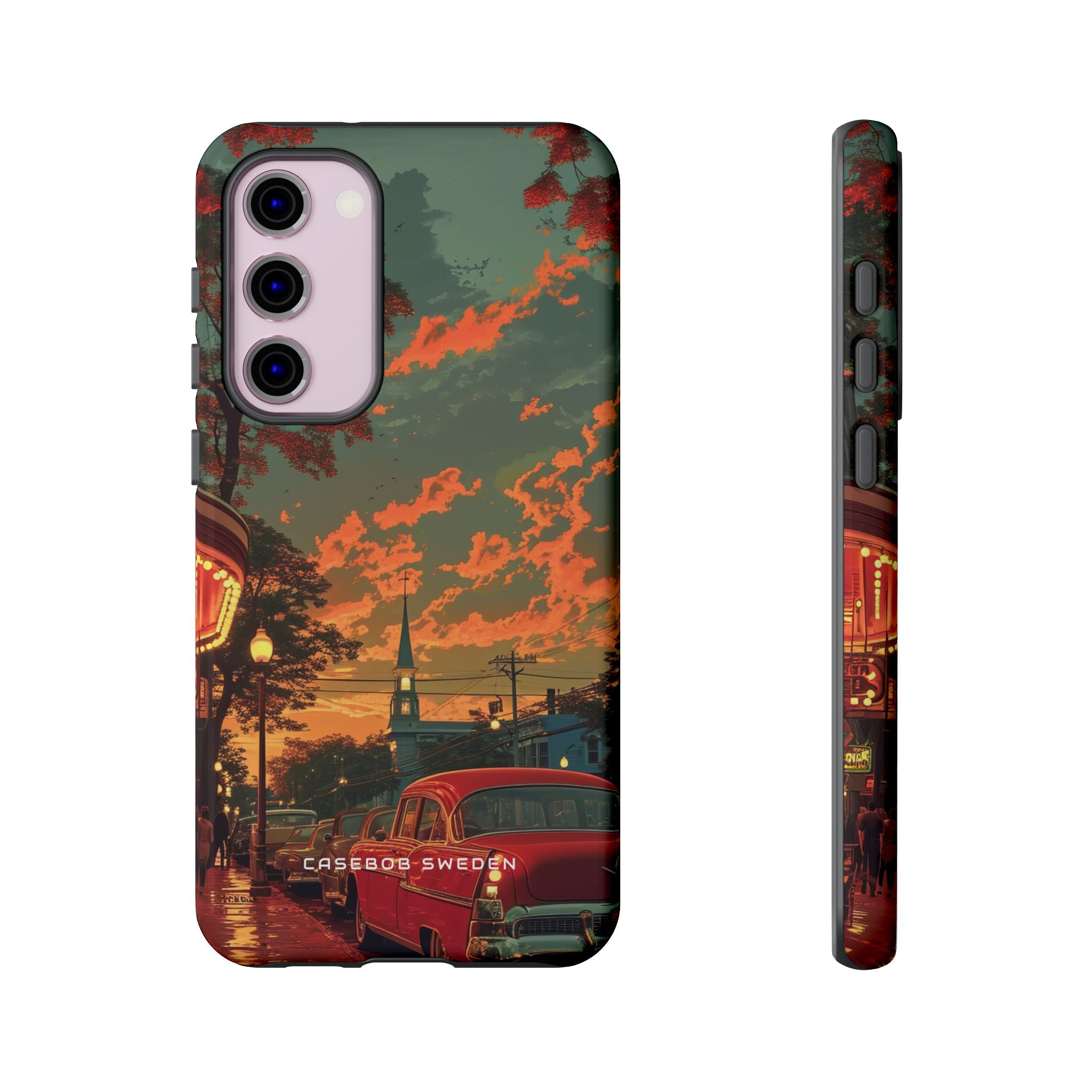 Mid-Century Nostalgia Streetscape Samsung S23 - Tough Phone Case