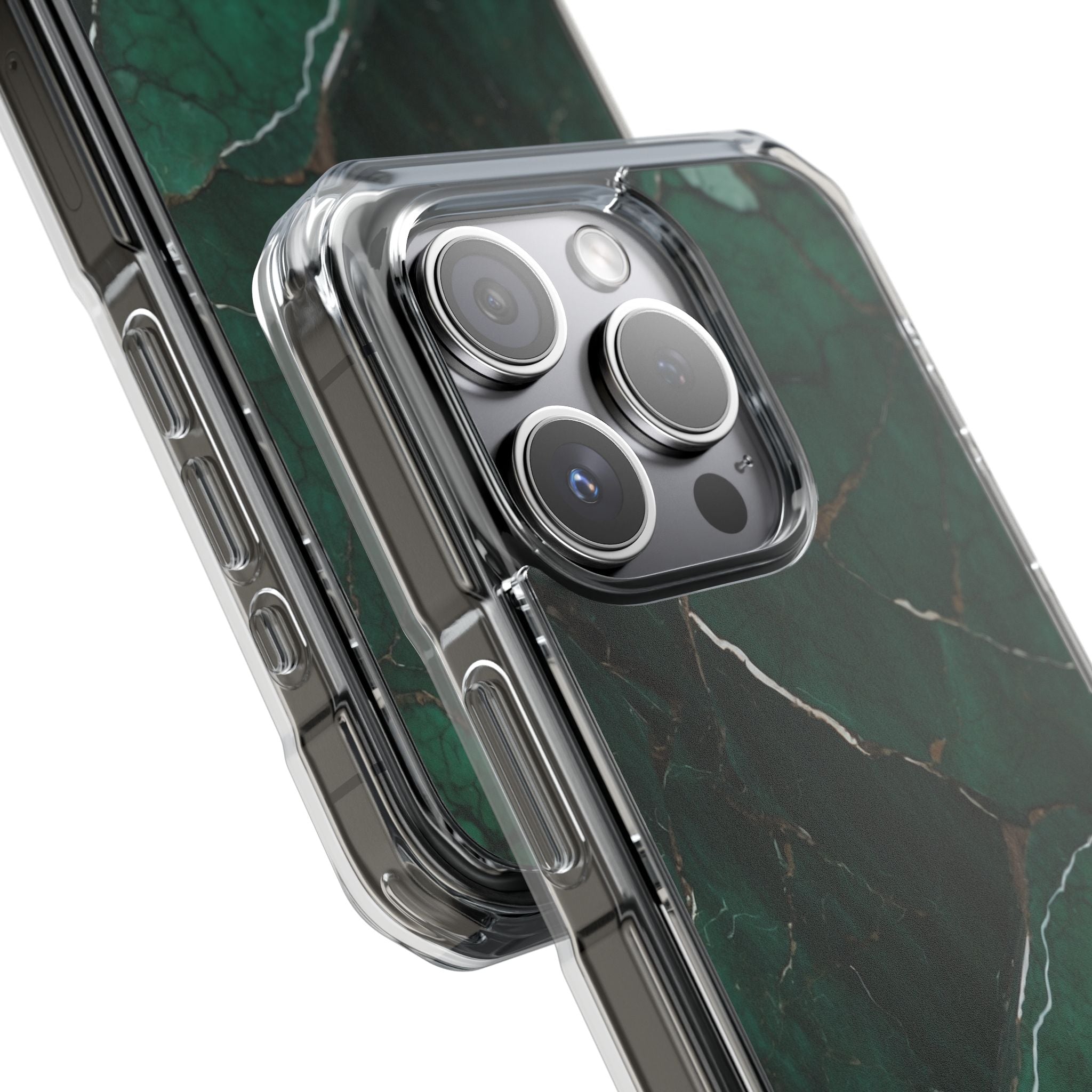 Emerald Veins Flow iPhone Case - Impact