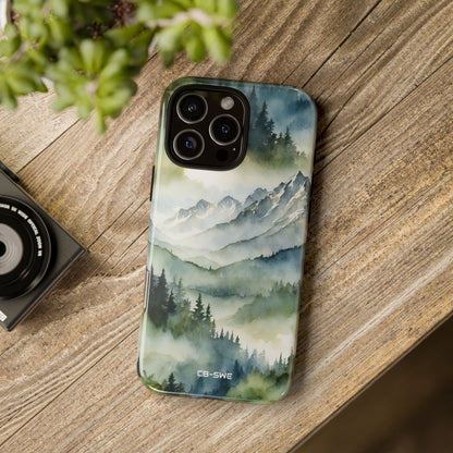 Misty Peaks Emerge - iPhone Case
