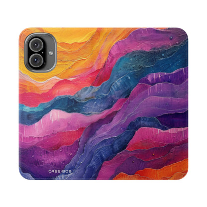Golden Ridges - iPhone 16 Plus Case - Wallet