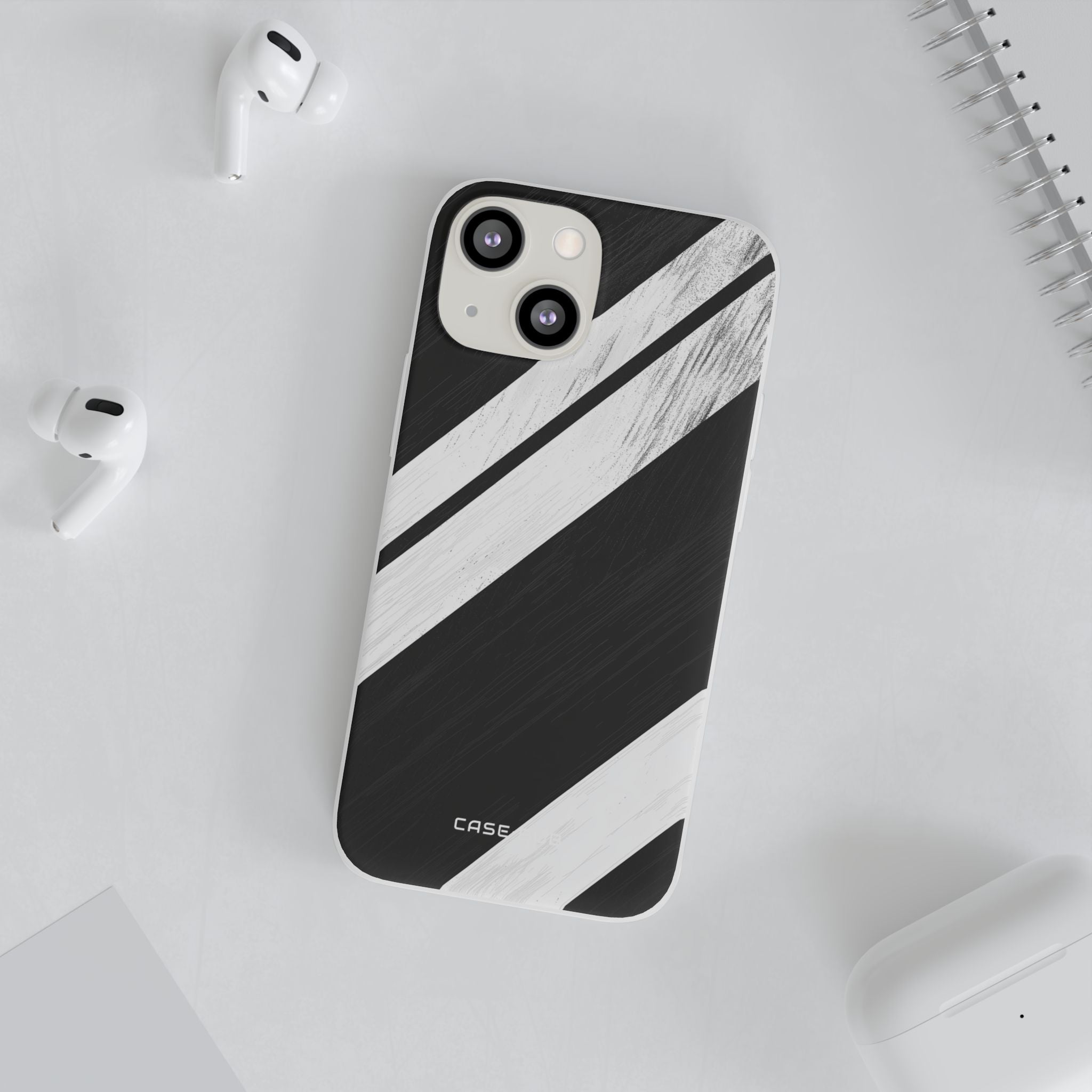 Distressed Stripe Motion iPhone 13 mini Case - Soft