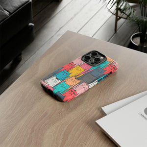 Colorful Cats - Protective Phone Case