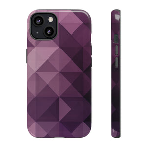 Purple Fade Squares - Protective Phone Case