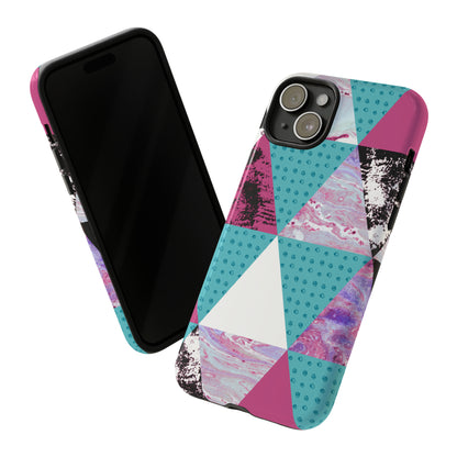 Grunge Triangles - Protective Phone Case