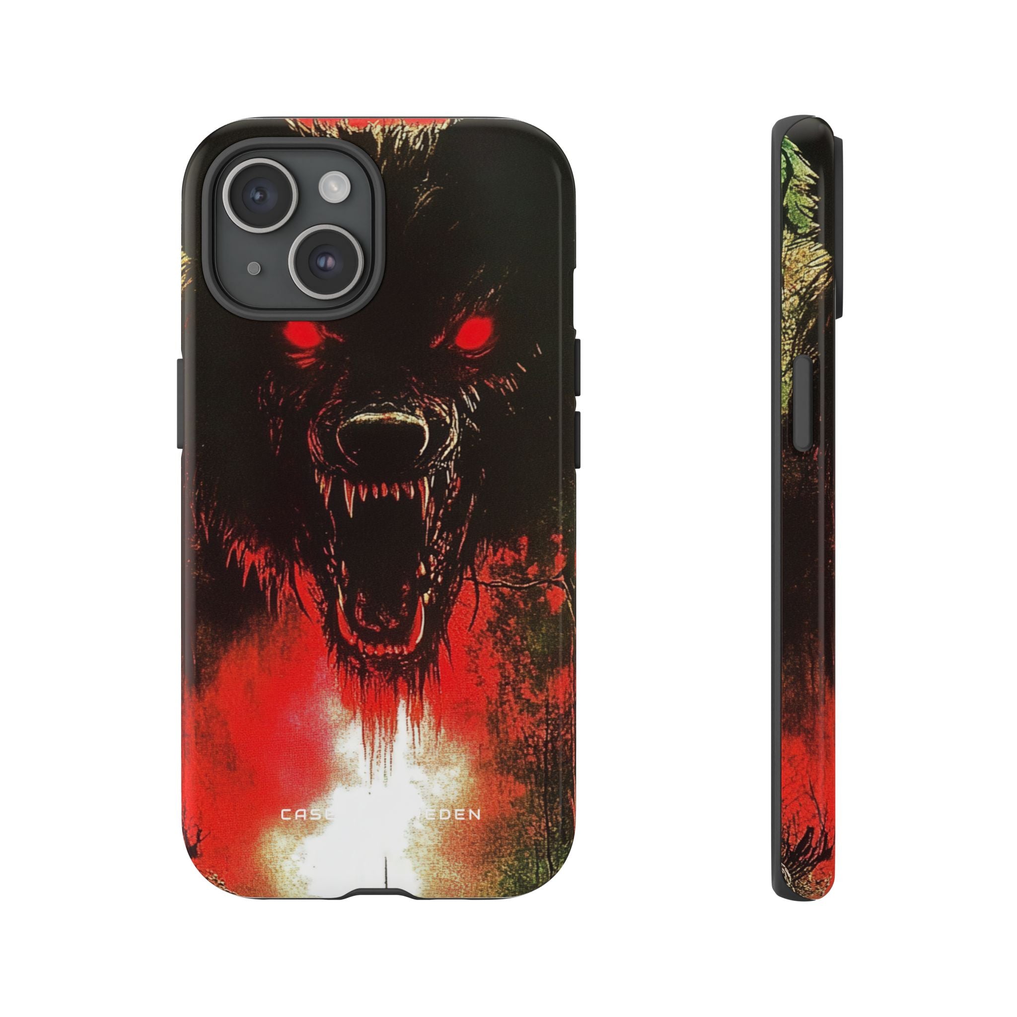 Bloodmoon Wolf's Lament iPhone 15 - Tough Phone Case