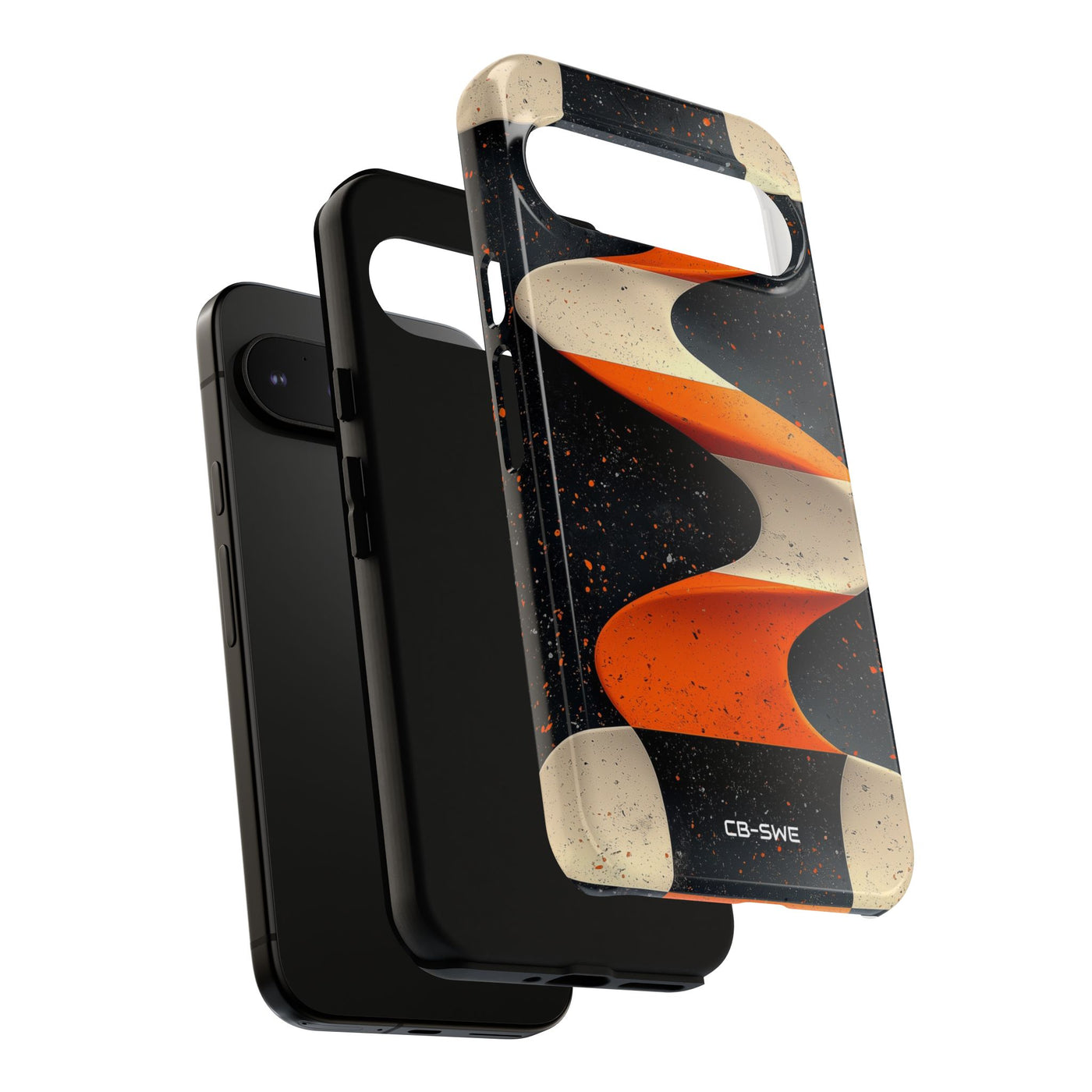 Orange Waves Flow - Google Pixel Case