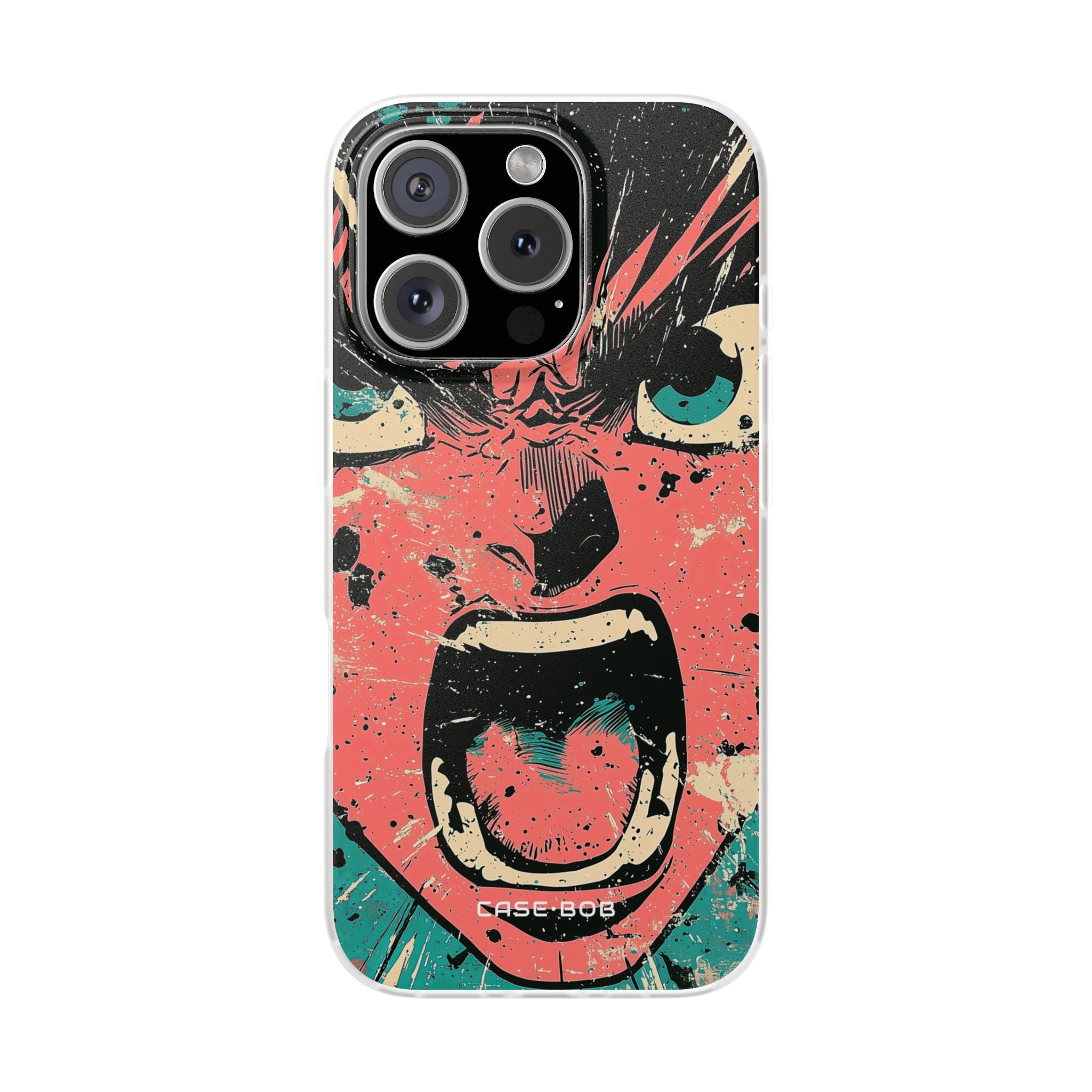 Screaming Face Pink iPhone 16 Pro Case - Soft