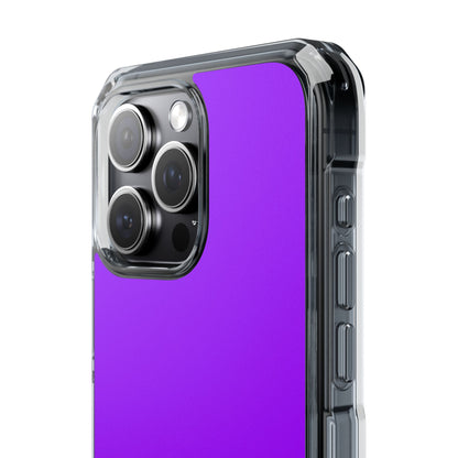 Vivid Violet - Clear Impact Case for iPhone