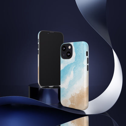 Serene Coastal Whispers - iPhone Case