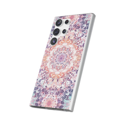 Purple Pink Mandala - Flexi Samsung S23 Phone Case