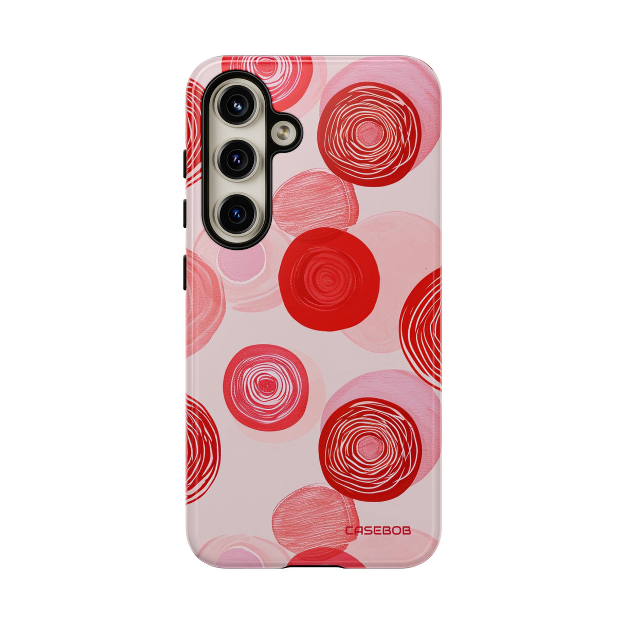 Crimson Circle Minimalism - Protective Phone Case