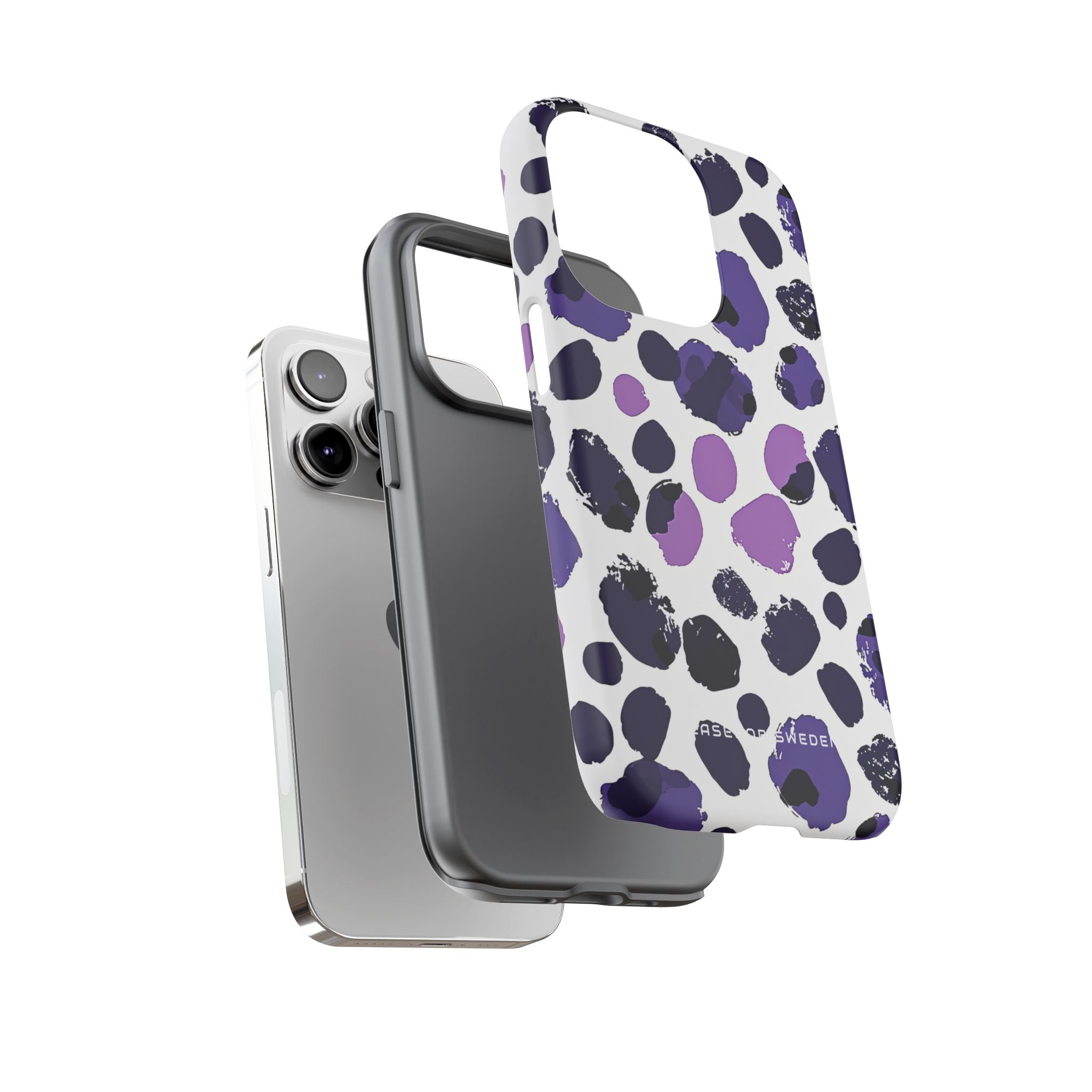 Purple Inkblots iPhone 14 - Tough Phone Case