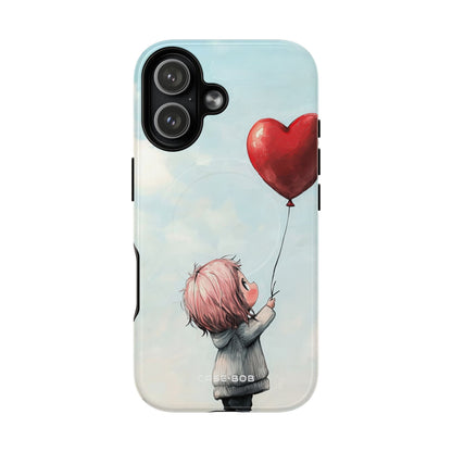 Heart Balloon Glow iPhone 17 Case - Tough+