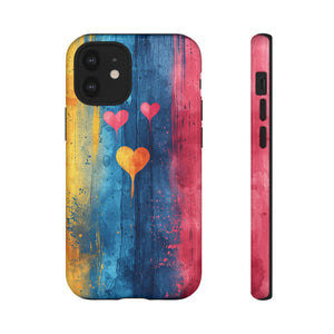 Watercolor Stripe Bliss - Protective Phone Case