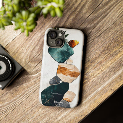 Stone Shapes Embrace - iPhone Case