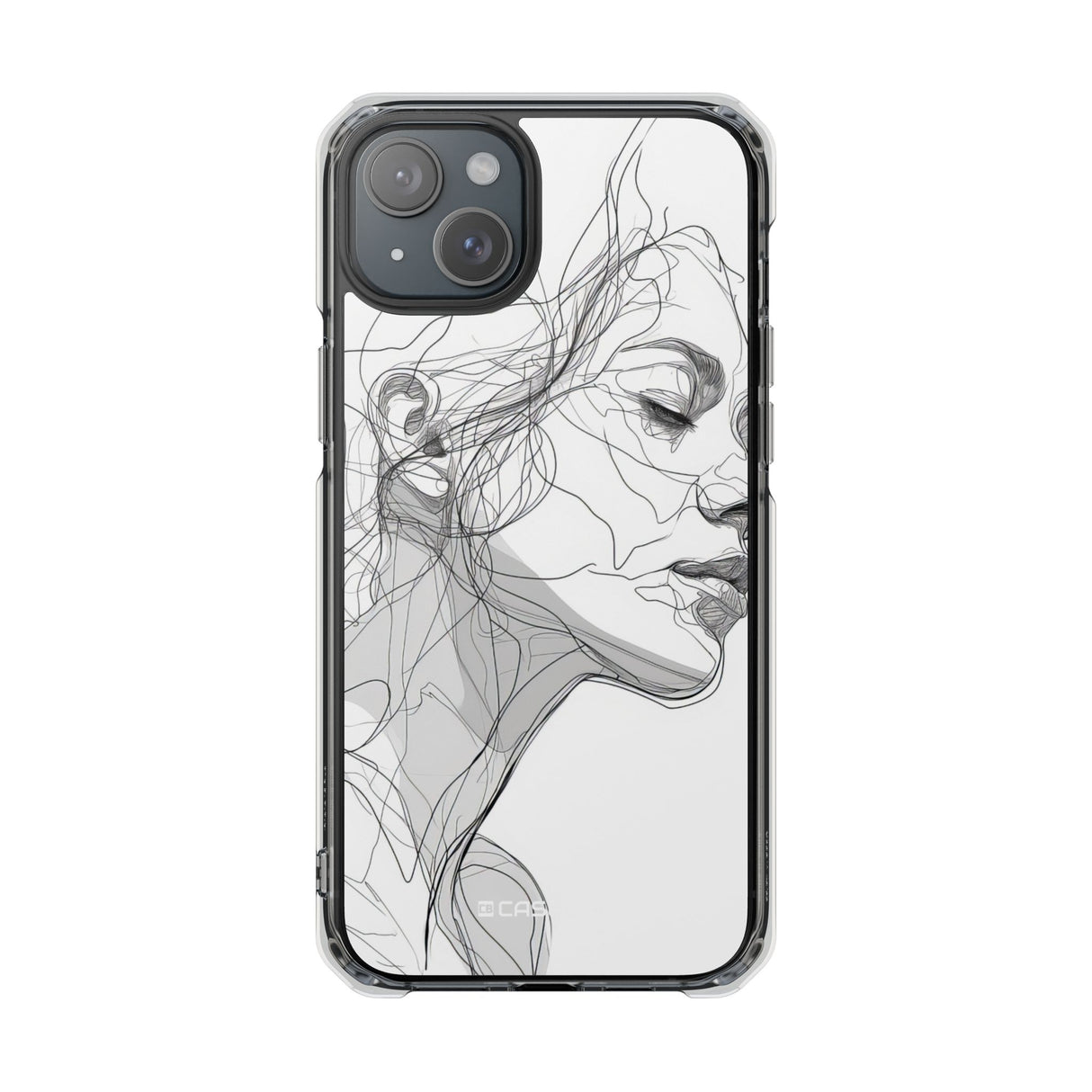 Ethereal Contours - Phone Case for iPhone (Clear Impact - Magnetic)