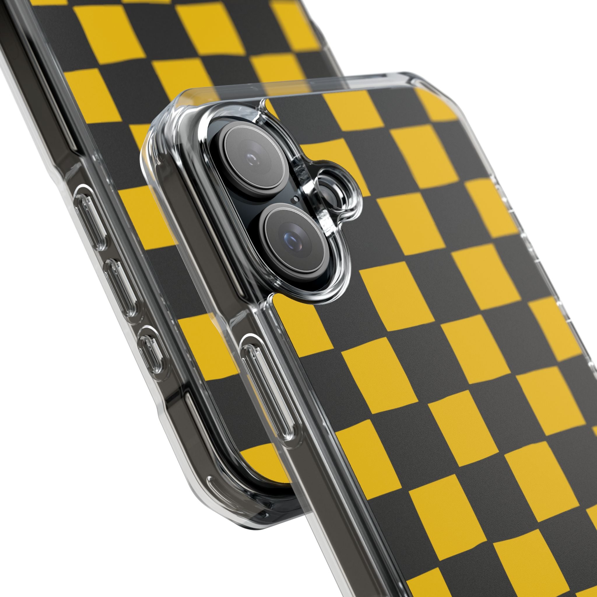 Yellow Squares Dance iPhone Case - Impact