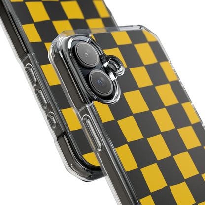 Yellow Squares Dance iPhone Case - Impact